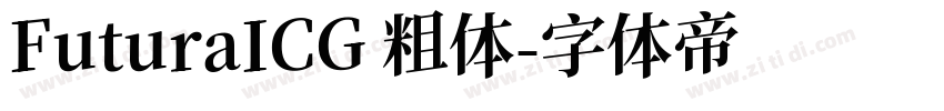 FuturaICG 粗体字体转换